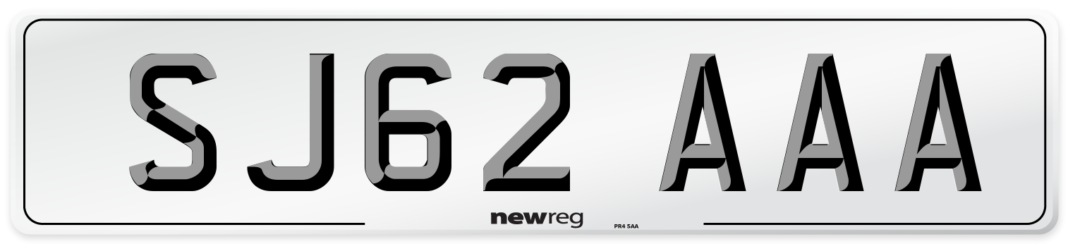SJ62 AAA Number Plate from New Reg